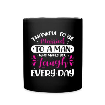 Valentins Tag Beziehung Liebes Spruch - Tasse einfarbig - Schwarz - Vorne
