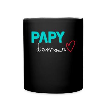 Papy Je T'aime T'es le Meilleur Des Papis - Mug uni - noir - Devant