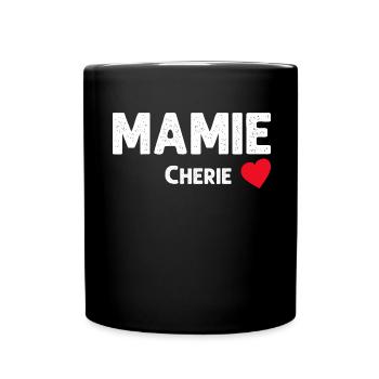 Ma Mamie chérie Je L'aime - Mug uni - noir - Devant