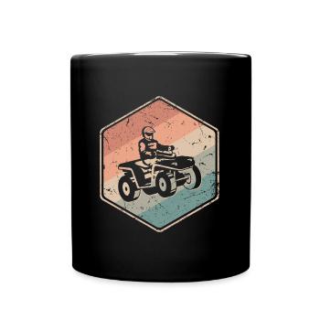 Quad Driver Offroad Quad Driver ATV - Full Colour Mug - black - Front