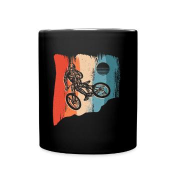 Mountainbike Fahrrad Vintage Mountain Bike - Full Colour Mug - black - Front