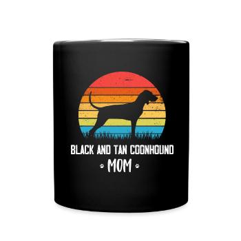 Black and Tan Coonhound - Full Colour Mug - black - Front