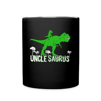 Unclesaurus Dinosaur Uncle Gift - Mug uni - noir - Devant