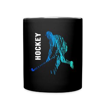 Feldhockey Hockeyspieler "Hockeyspiel" Hockey - Tasse einfarbig - Schwarz - Vorne