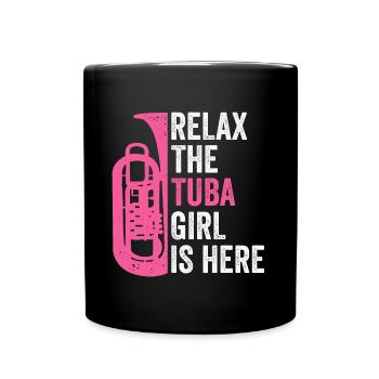 Tuba Girl Tuba Brass Band - Mug uni - noir - Devant