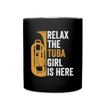 Tuba Girl Tuba Brass Band - Mug uni - noir - Devant
