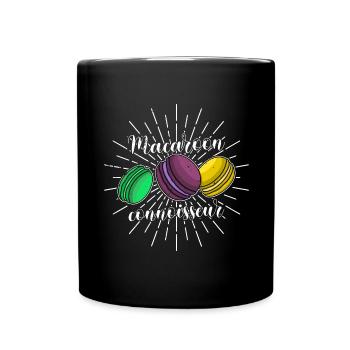 Konditor Konditorei Dessert Makronen Spruch - Tasse einfarbig - Schwarz - Vorne