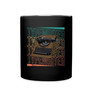 Book Writing Classic Roman Schreibmschine - Full Colour Mug - black - Front