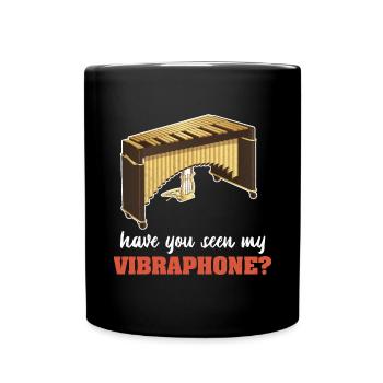 Musikinstrument Vibraphone Musiker Musik - Tasse einfarbig - Schwarz - Vorne