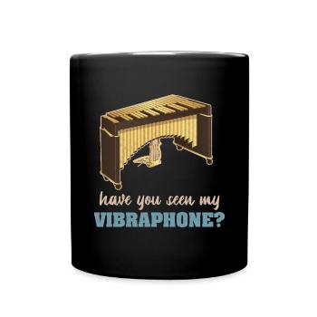 Musikinstrument Vibraphone Musiker Musik - Tasse einfarbig - Schwarz - Vorne