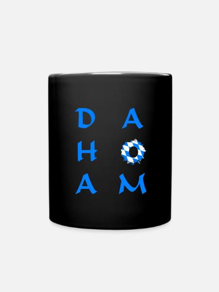 Dahoam Bayern - Tasse einfarbig - Schwarz