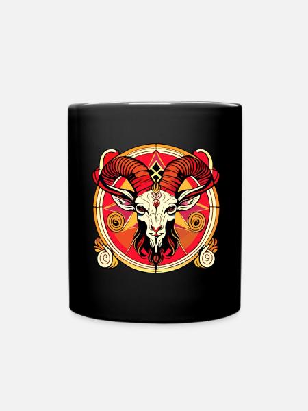 Baphomet - Lucifer - Diable - Satan - 666 - Mug uni - noir