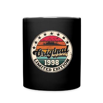 25ème Anniversaire Original Septembre Millésime 1998 - Mug uni - noir - Devant