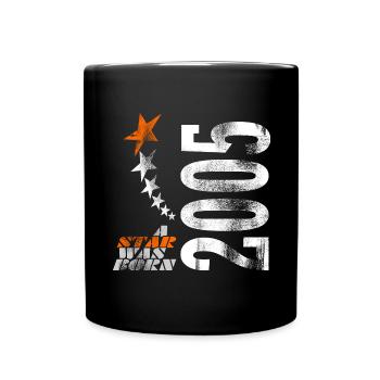 18. Geburtstag - Tasse einfarbig - Schwarz - Vorne
