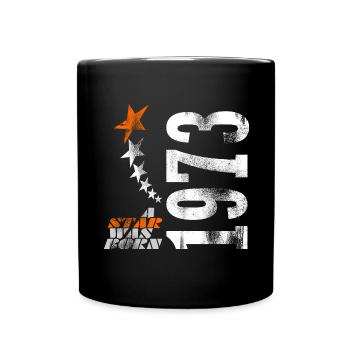 50. Geburtstag - Tasse einfarbig - Schwarz - Vorne