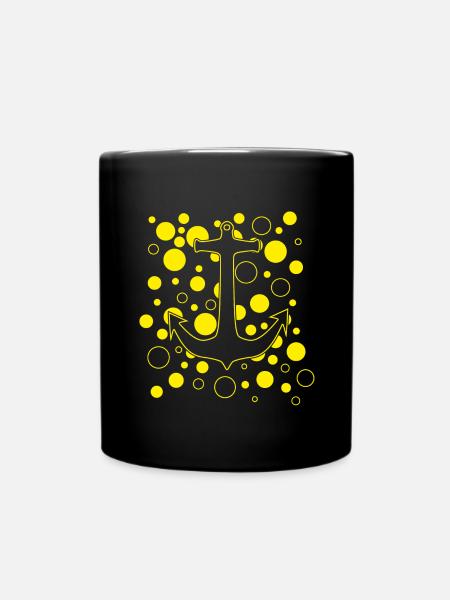 Anker - Tasse einfarbig - Schwarz