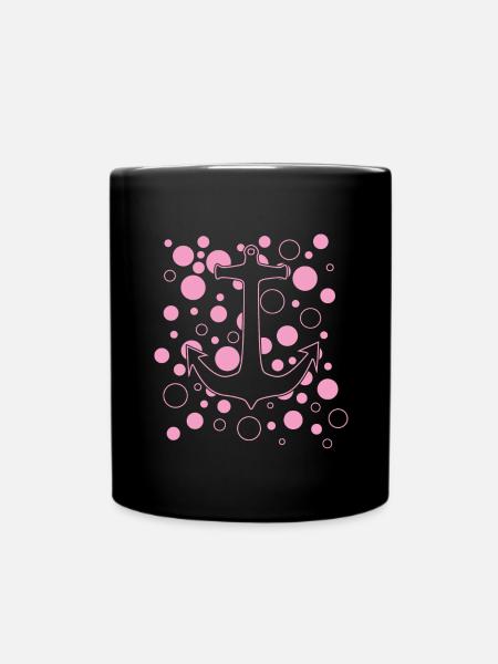 Anker - Tasse einfarbig - Schwarz