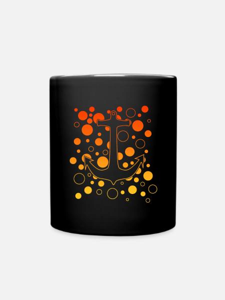 Anker - Tasse einfarbig - Schwarz