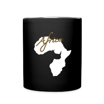 Africa - Tasse einfarbig - Schwarz - Vorne