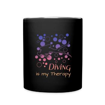 Taucher, Spruch für Taucher, Scuba Diving, Tauchen - Tasse einfarbig - Schwarz - Vorne