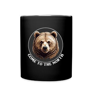 Grizzli Ours Kodiak Ours brun Venir dans le Nord, - Mug uni - noir - Devant