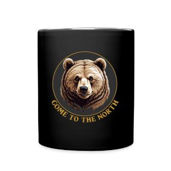 Grizzli Ours Kodiak Ours brun Venir dans le Nord - Mug uni - noir - Devant