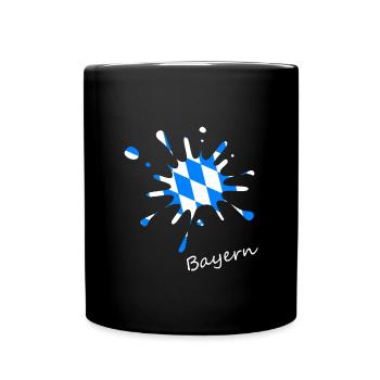 Bayern Bavaria - Tasse einfarbig - Schwarz - Vorne