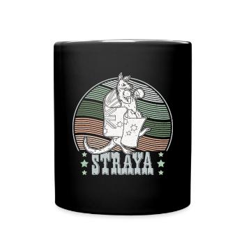Australien Flagge Känguru Boxen Australier - Tasse einfarbig - Schwarz - Vorne