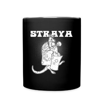 Australien G'day Känguru Souvenir Tiere Urlaub - Tasse einfarbig - Schwarz - Vorne