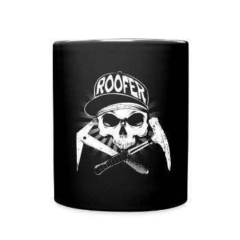 Dachdecker - Tasse einfarbig - Schwarz - Vorne