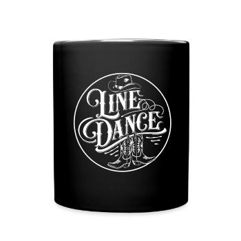Line Dance Design für Tänzer und Tanzgruppe - Tasse einfarbig - Schwarz - Vorne