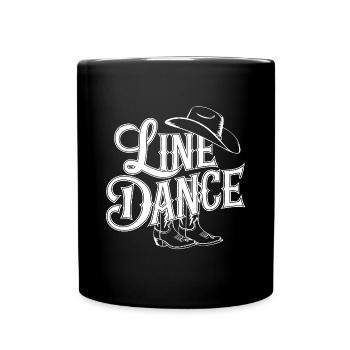 Line Dance Design für Tänzer und Tanzgruppe - Tasse einfarbig - Schwarz - Vorne