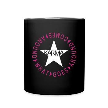 What goes around comes around 2C - Tasse einfarbig - Schwarz - Vorne