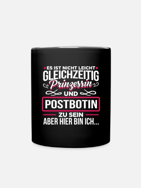 POSTBOTIN - Prinzessin - Tasse einfarbig - Schwarz
