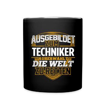TECHNIKER - Der Auserwählte - Tasse einfarbig - Schwarz - Vorne