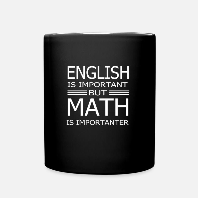 ENGLISH IS IMPORTANT - Full Colour Mug - black
