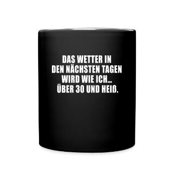 30 geburtstag - Tasse einfarbig - Schwarz - Vorne