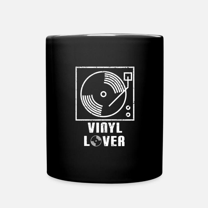 Record Collector: Vinyl Lover - Tasse einfarbig - Schwarz