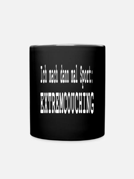 Humor Extremcouching white - Full Colour Mug - black