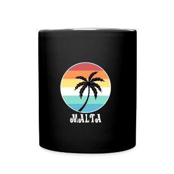 Malta - Tasse einfarbig - Schwarz - Vorne