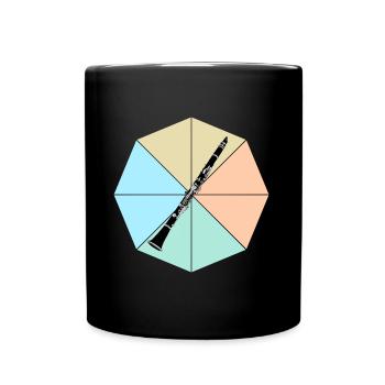 clarinet - Full Colour Mug - black - Front