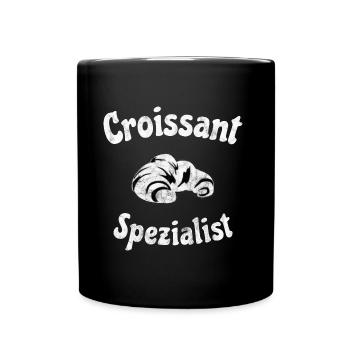 Boulanger croissant cuisson cadeau pâtisserie cuisson - Mug uni - noir - Devant