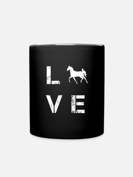 Cheval amour cheval amour - Mug uni - noir