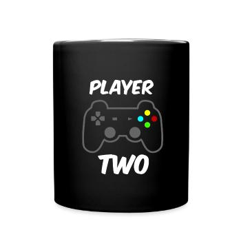 Player ONE - Player TWO Partnerlook - Mug uni - noir - Devant