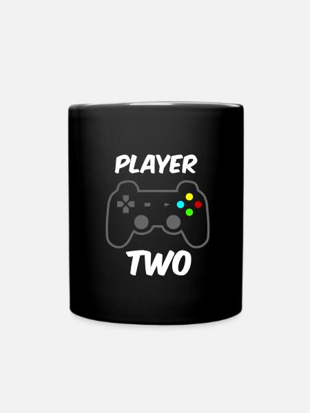 Player ONE - Player TWO Partnerlook - Mug uni - noir