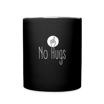 No hugs - sorry - Full Colour Mug - black - Front