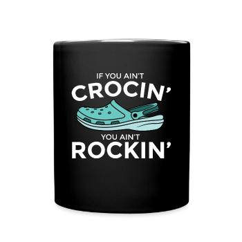 Si vous avez une crocine, vous avez un sens de l’humour - Mug uni - noir - Devant
