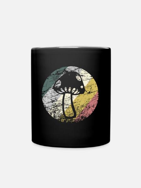 Pilz - Tasse einfarbig - Schwarz