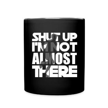 Läufer Marathon Halbmarathon - Marathontraining - Tasse einfarbig - Schwarz - Vorne