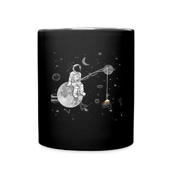 Sandwich fish fisherman fishing angler bread - Full Colour Mug - black - Front